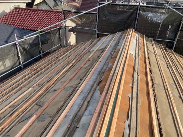 加古川市で葺き替えで顕になった傷んだ下地